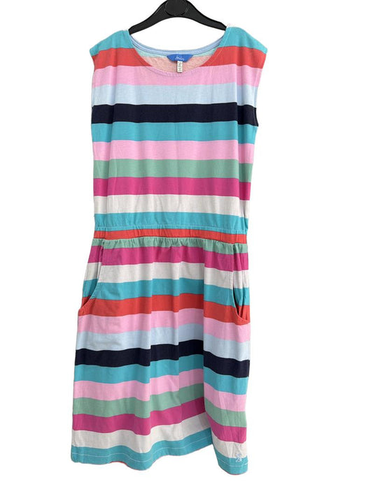 Preloved Joules - Multicolour Striped Sleeveless Dress (11-12y)