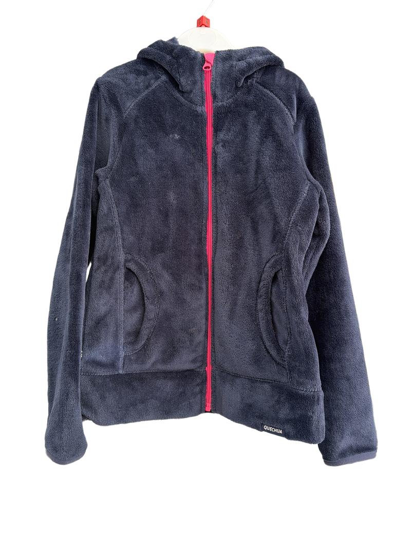 Preloved Decathlon - Navy Fleece Zip Hoodie (8-9y)