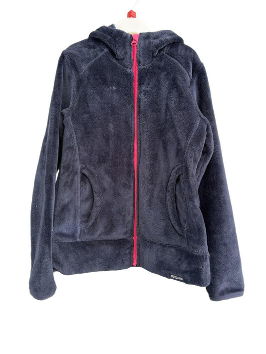 Preloved Decathlon - Navy Fleece Zip Hoodie (8-9y)