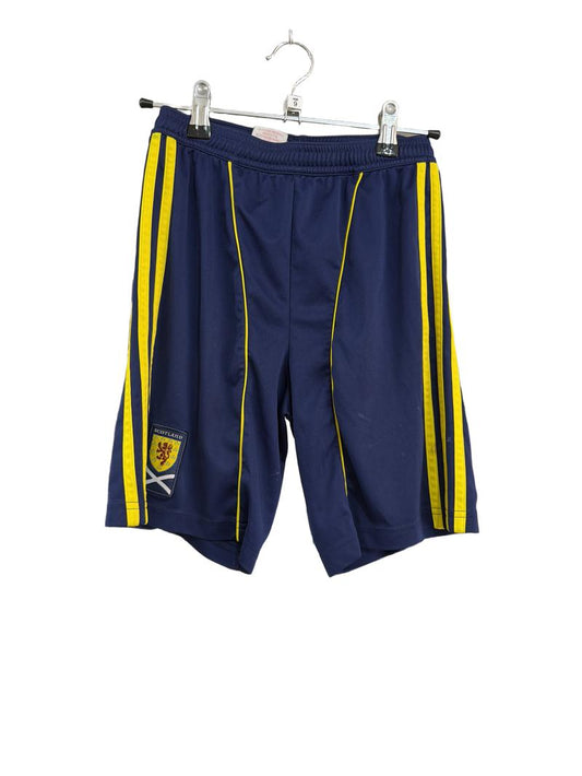 Preloved Adidas - Navy And Yellow Scotland Football Shorts. (9-10y)