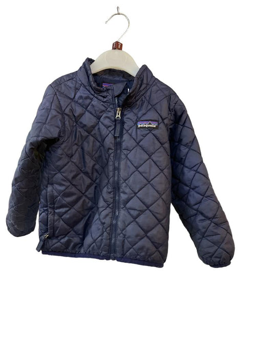 Preloved Patagonia - Navy Quilted Jacket (2-3y)