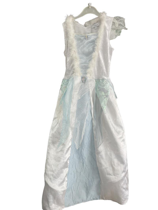 Preloved Disney - White Feathered Hoop Dress. (9-10y)