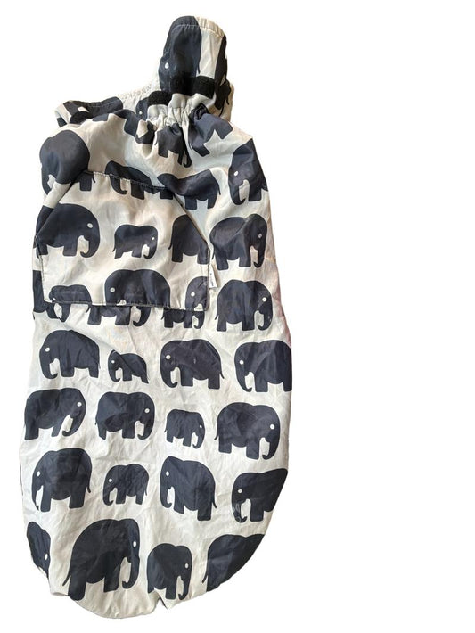 Preloved Bundle Bean - Babywearing Fleece-lined Cover - GREY ELEPHANT