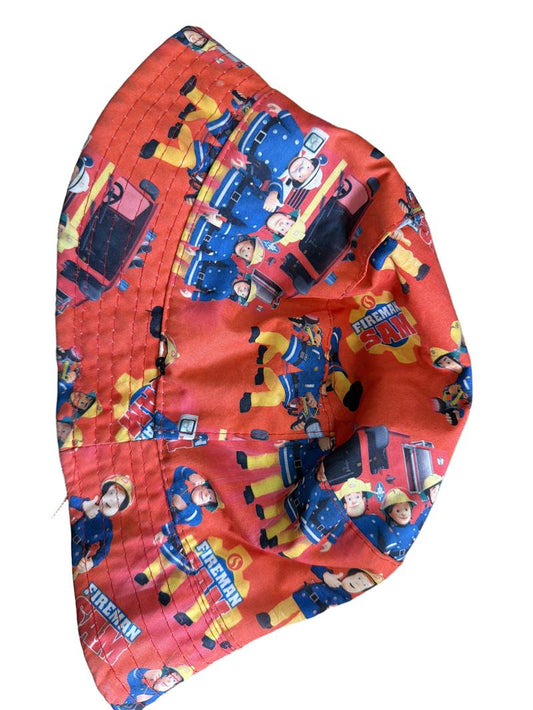 Preloved Unknown Brand - Red Fireman Sam Bucket Hat (4-5y, 5-6y, 6-7y, 7-8y)