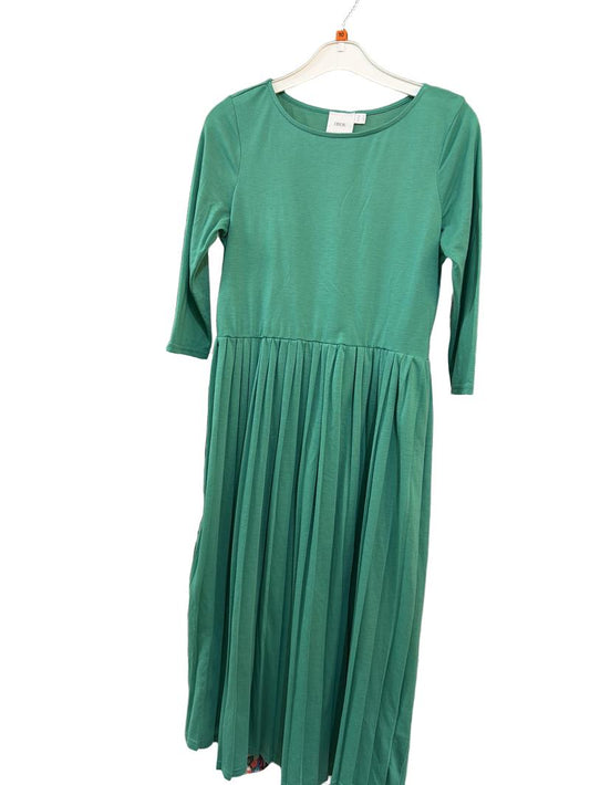 Preloved Asos - Green 3/4 Length Sleeve Pleated Jersey Maternity Dress (10 Women)