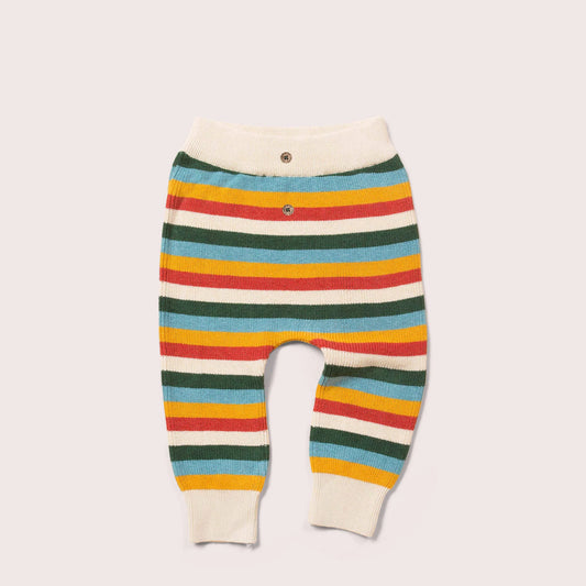Rainbow Striped Knitted Joggers