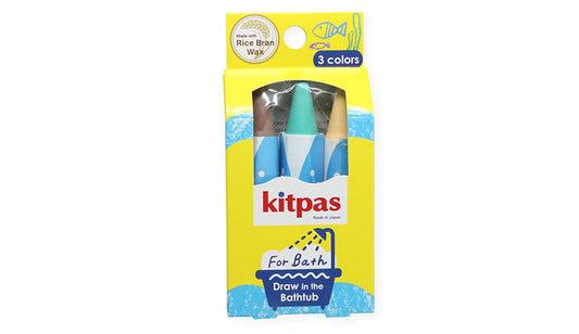 Kitpas Rice Wax Bath Crayons 3 colours - Turtle