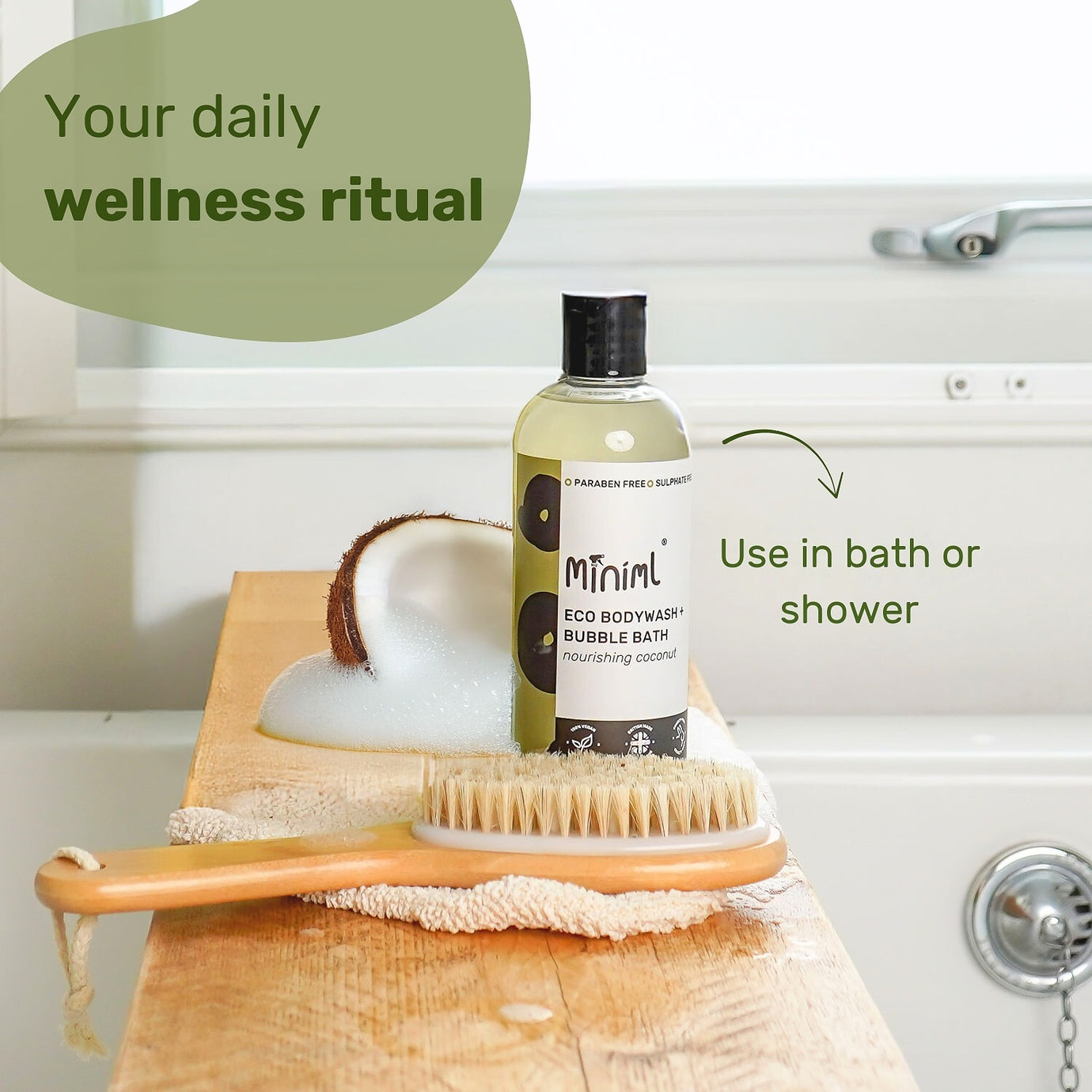 Miniml Bodywash + Bubble Bath REFILL (per 10 ml)