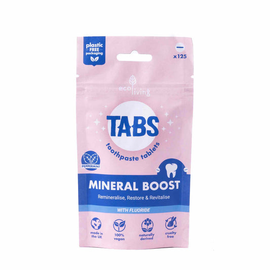 ecoLiving Mineral Boost Toothpaste TABS with Fluoride