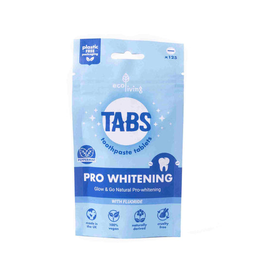 ecoLiving Pro Whitening Toothpaste TABS with Fluoride