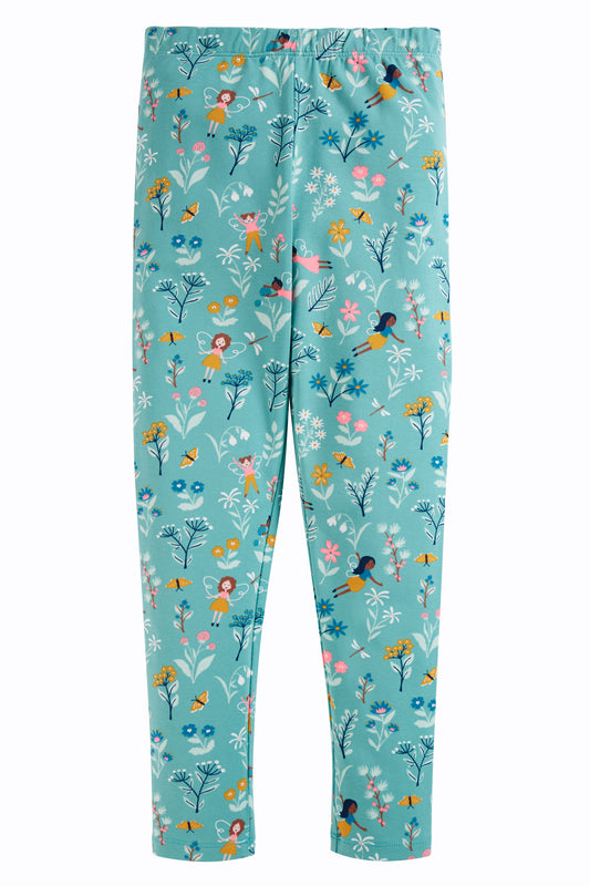 Libby Printed Leggings - Moss Forest Fairies