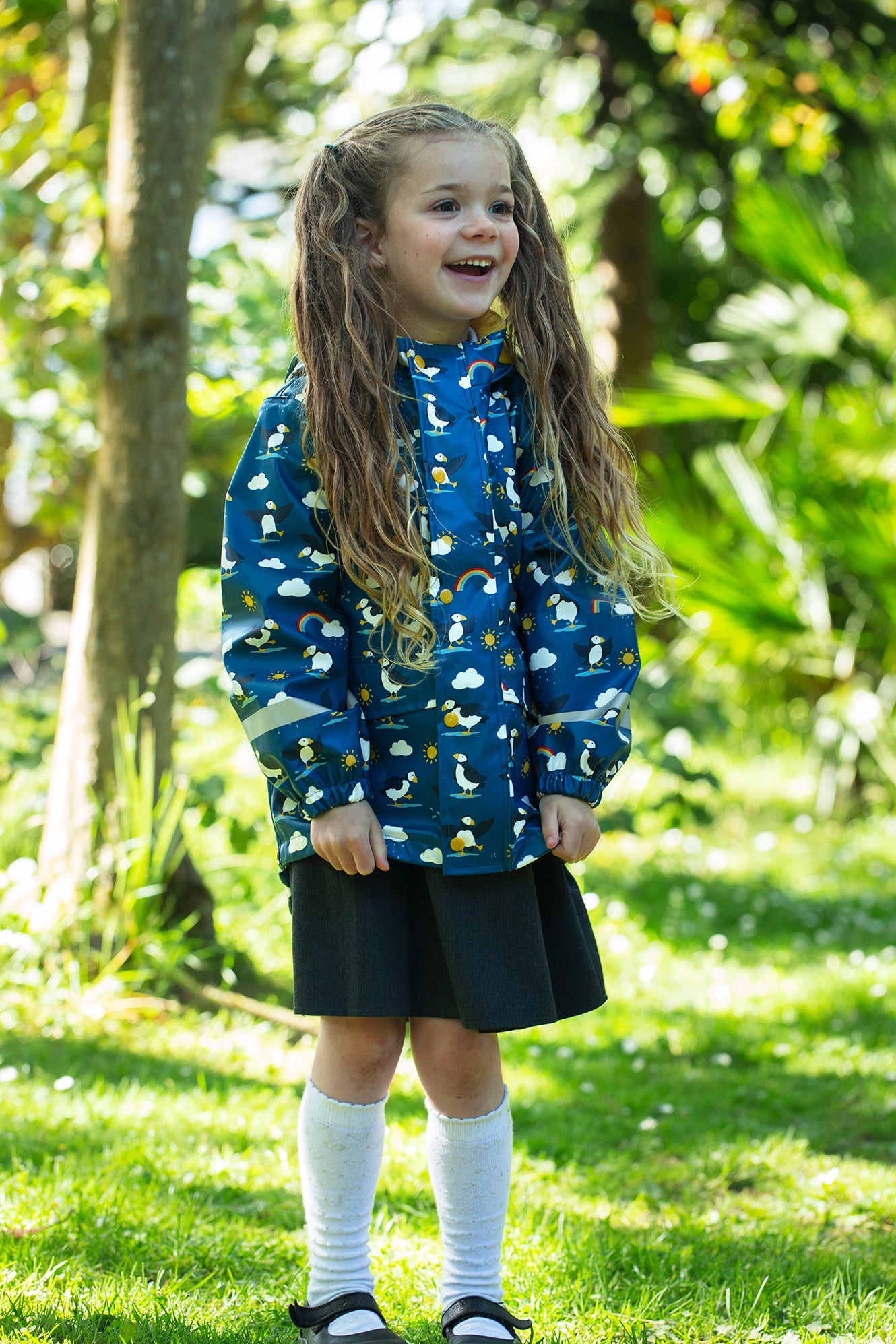 Frugi Puddle Buster Coat - Puffin Puddles