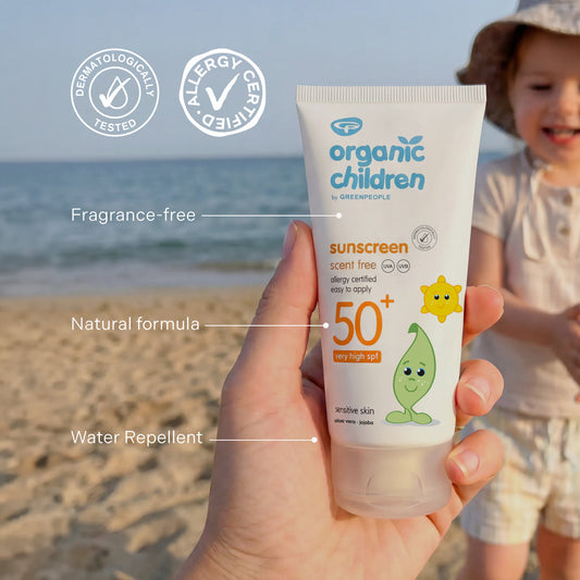 Green People - Organic Children Scent Free Sunscreen SPF50+