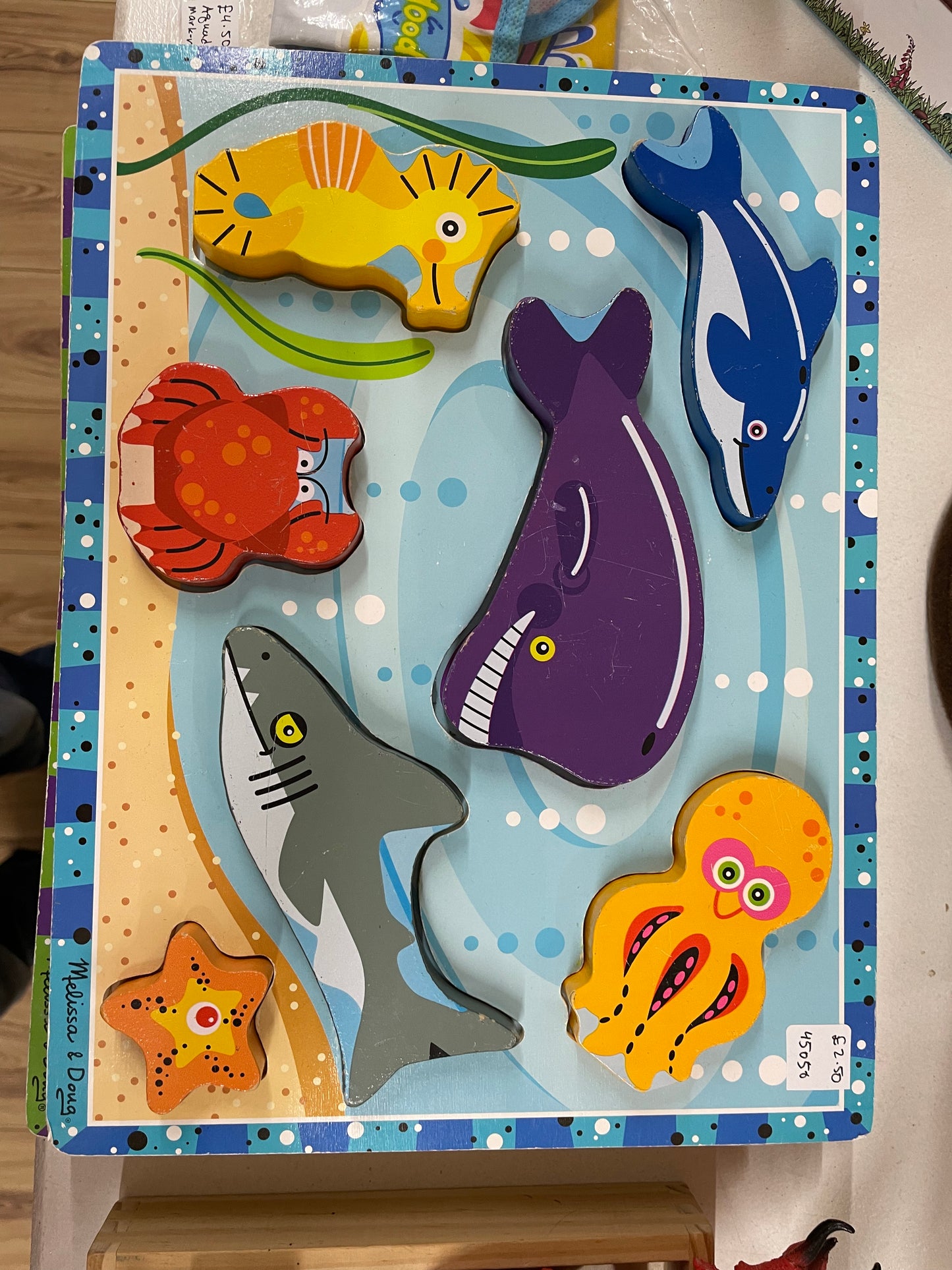 Melissa & Doug Chunky Puzzle ocean creatures