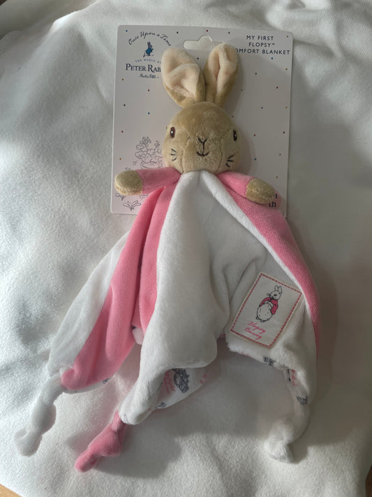 Preloved Peter Rabbit My First Flopsy comfort blanket - NEW