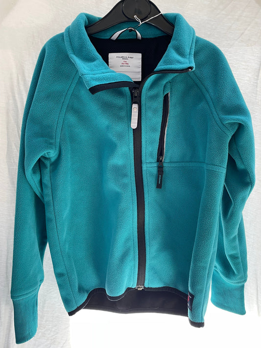 Polarn O. Pyret teal zip fleece 5-6y