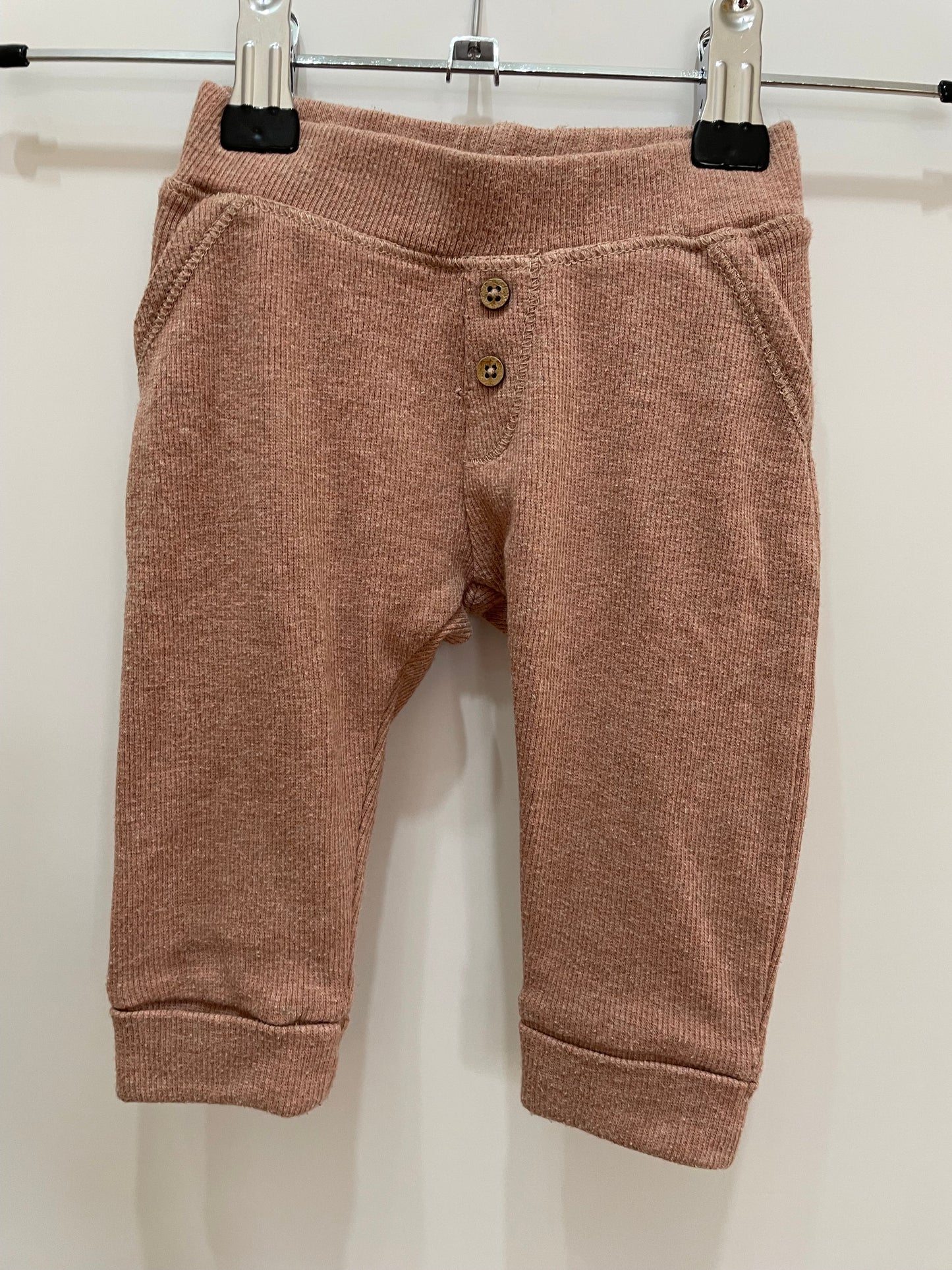 Preloved Noppie's Baby brown joggers 4-6m