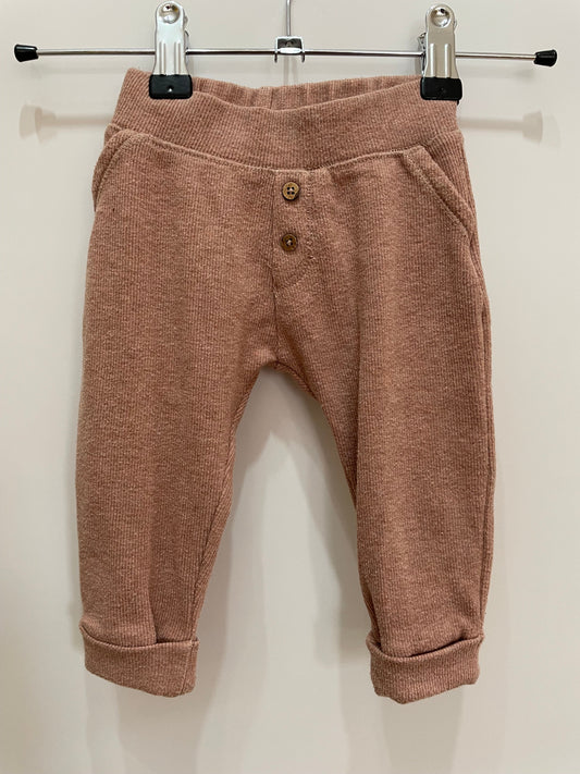 Preloved Noppie's Baby brown joggers 2-4m