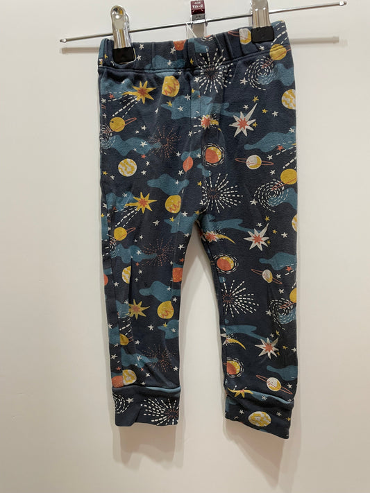 Piccalilly navy planet leggings 18-24m