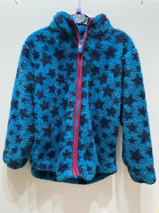 Kite borg fleece blue star zip up, 3-4y