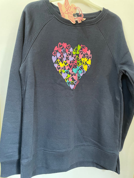 Board Angel Navy Hearts Sweatshirt NEW with tags, 11-12y