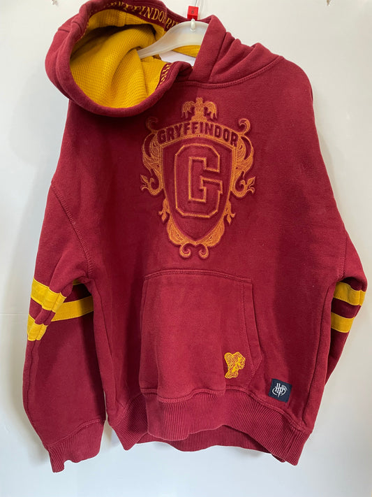 Preloved Marks & Spencer Harry Potter maroon Gryffindor hoodie sweatshirt with pocket, 8-9y