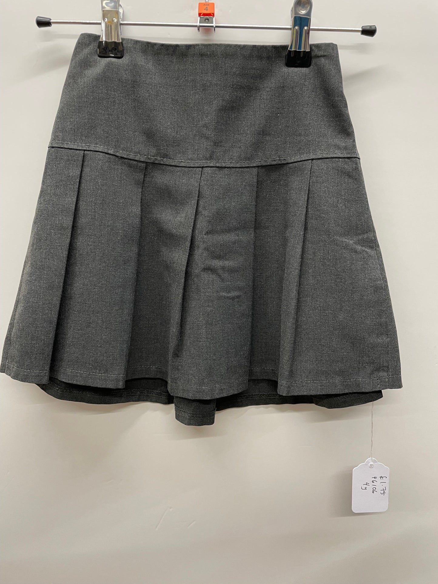 M&S gray school skirt, 4y