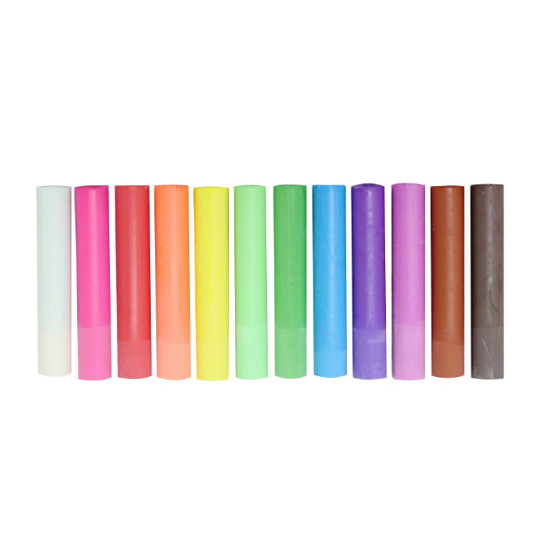 Rikagaku (Kitpas) Dustless Art Chalk 12 Colours