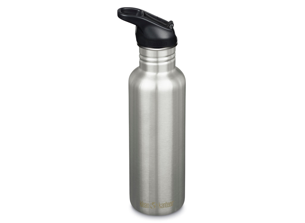Klean Kanteen 800ml Classic Water Bottle with Flip Seal Sport Cap