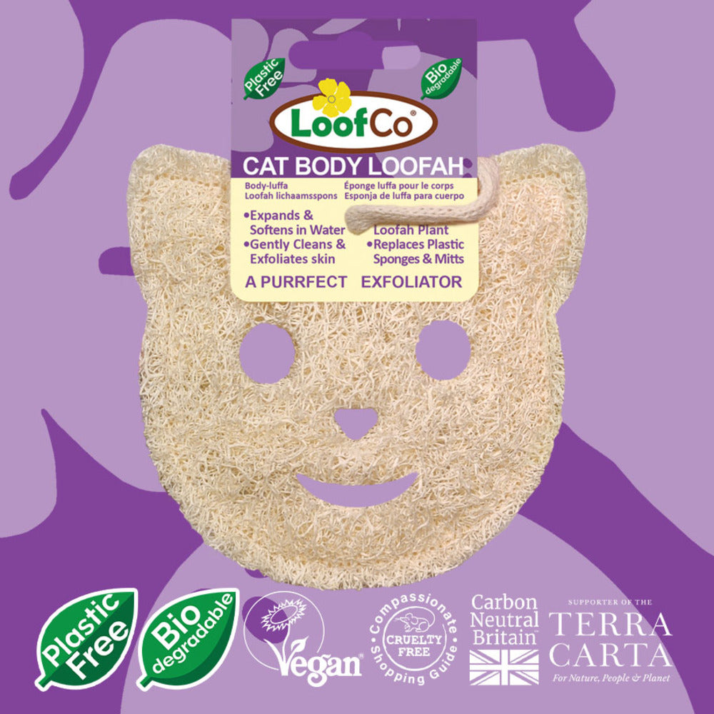 ecoLiving Loofco Bath Time Cat Loofah