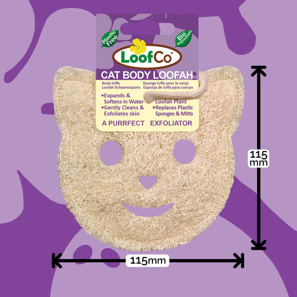 ecoLiving Loofco Bath Time Cat Loofah