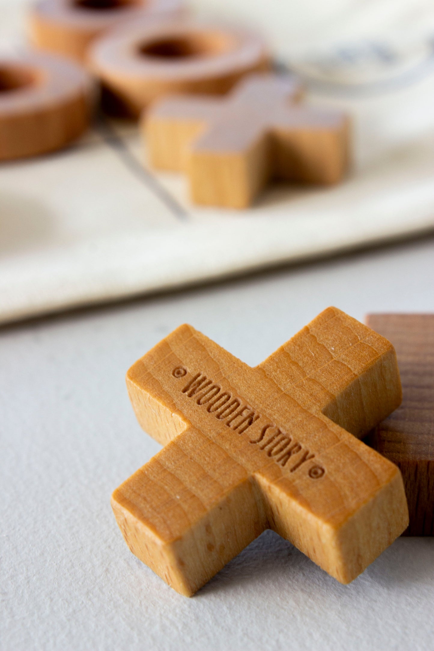 Tic Tac Toe Wooden Game