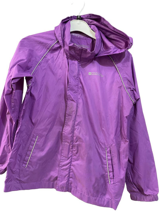 Preloved Mountain Warehouse - Jacket - Purple Waterproof Windbreaker Jacket (11-12y)