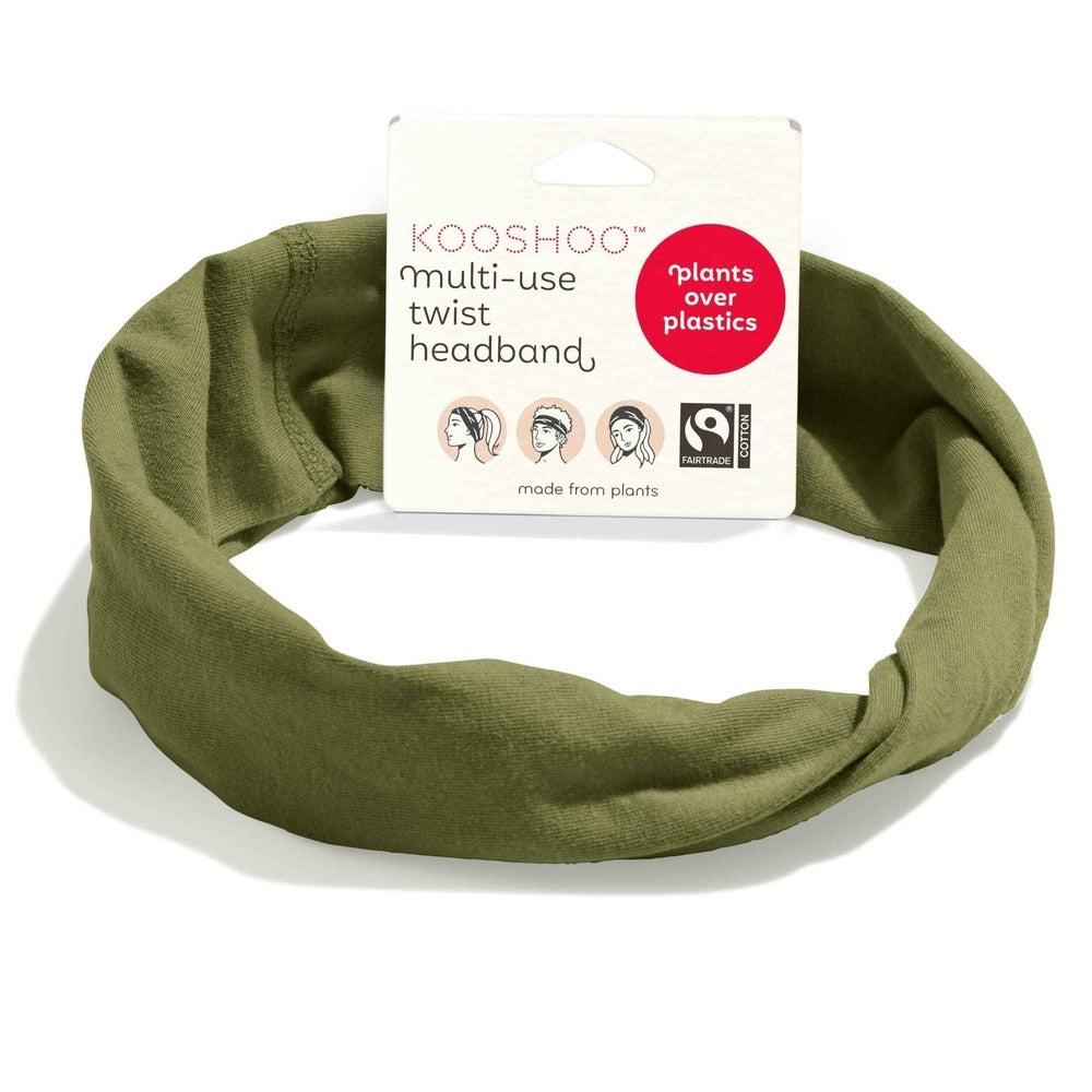 KOOSHOO Plastic Free, Organic, Twist Headband