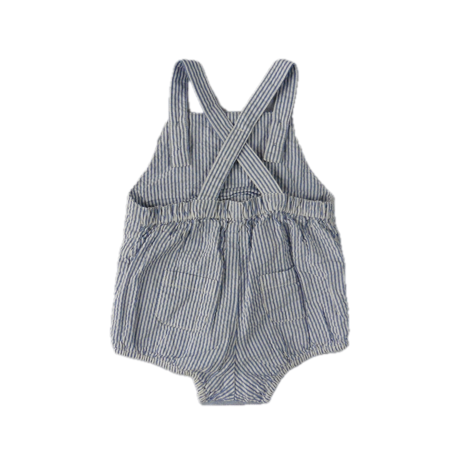 The Little White Company Romper Dungarees 6-9m