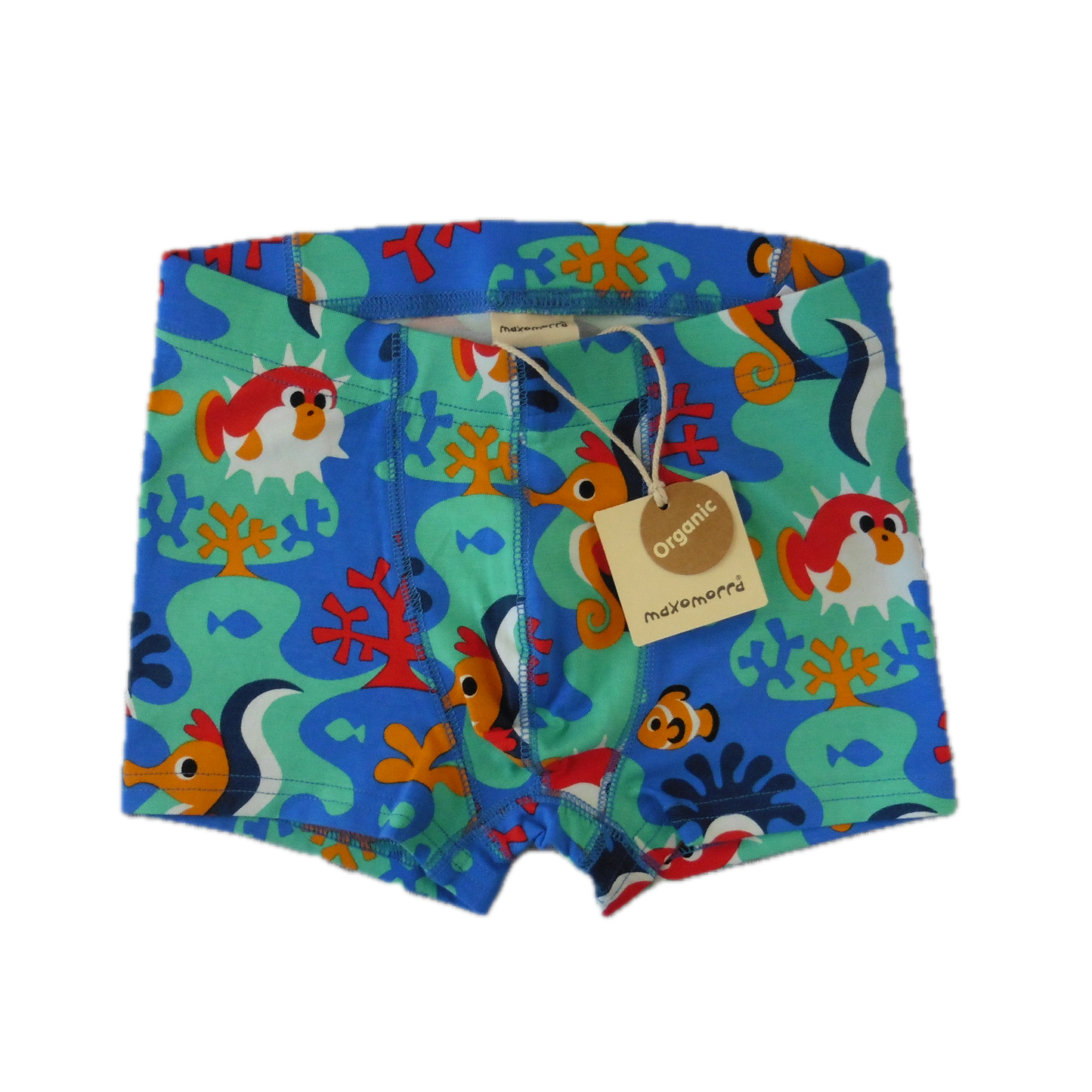 Preloved Maxomorra Boxer Shorts Coral Reef NEW 5-6y