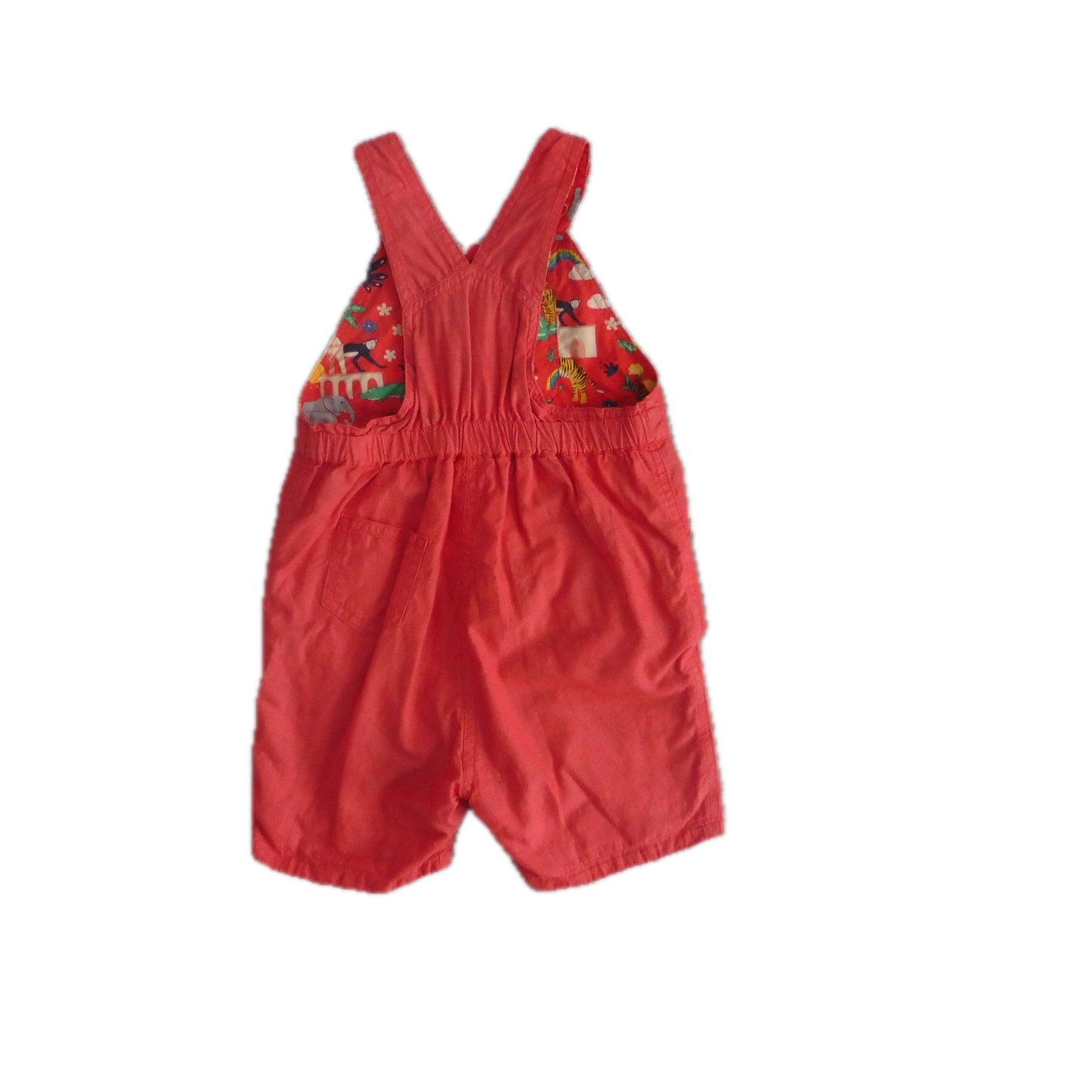 Frugi reversible dungarees w/ sunhat set 18-24m