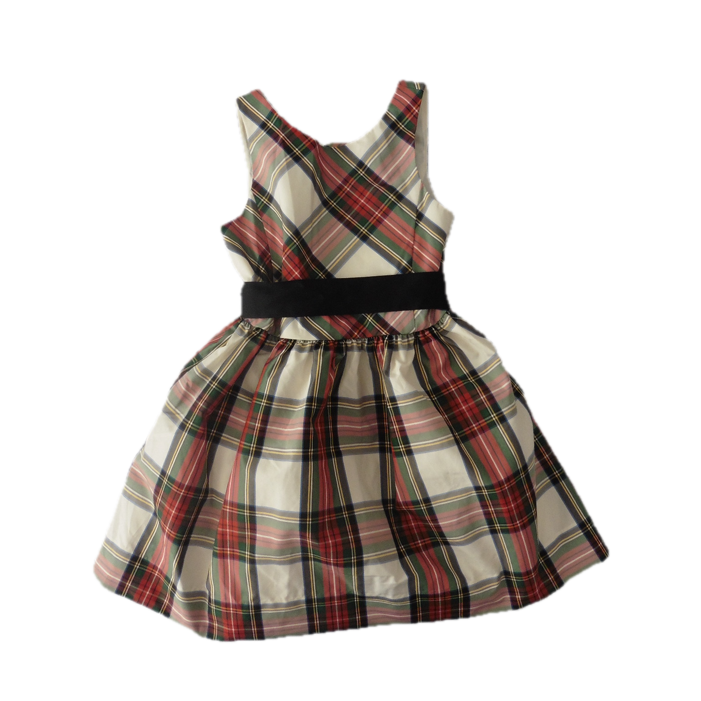 Ralph Lauren green/red cheque dress 5y NEW