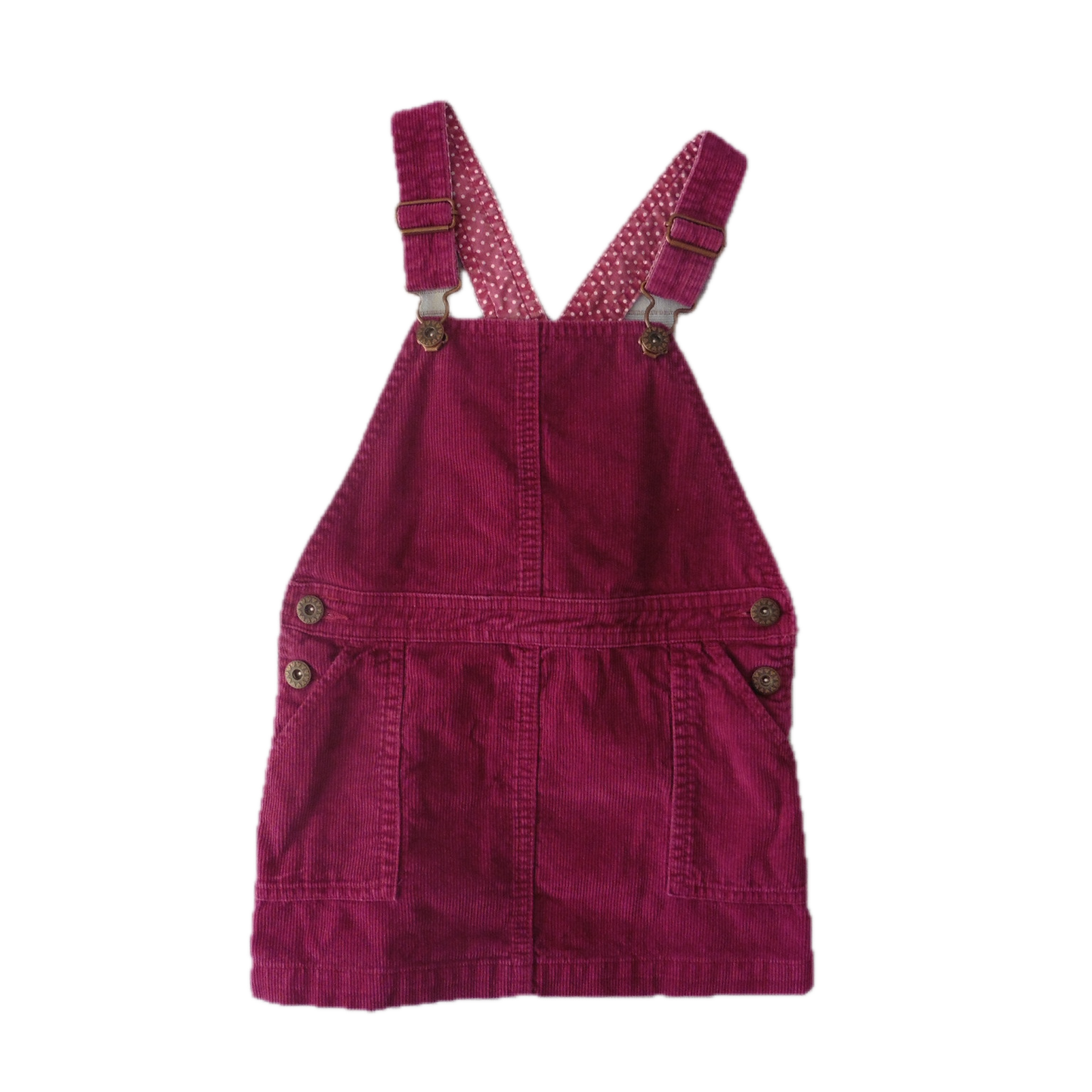 Preloved John Lewis Purple Pinafore Cord Dress 5y