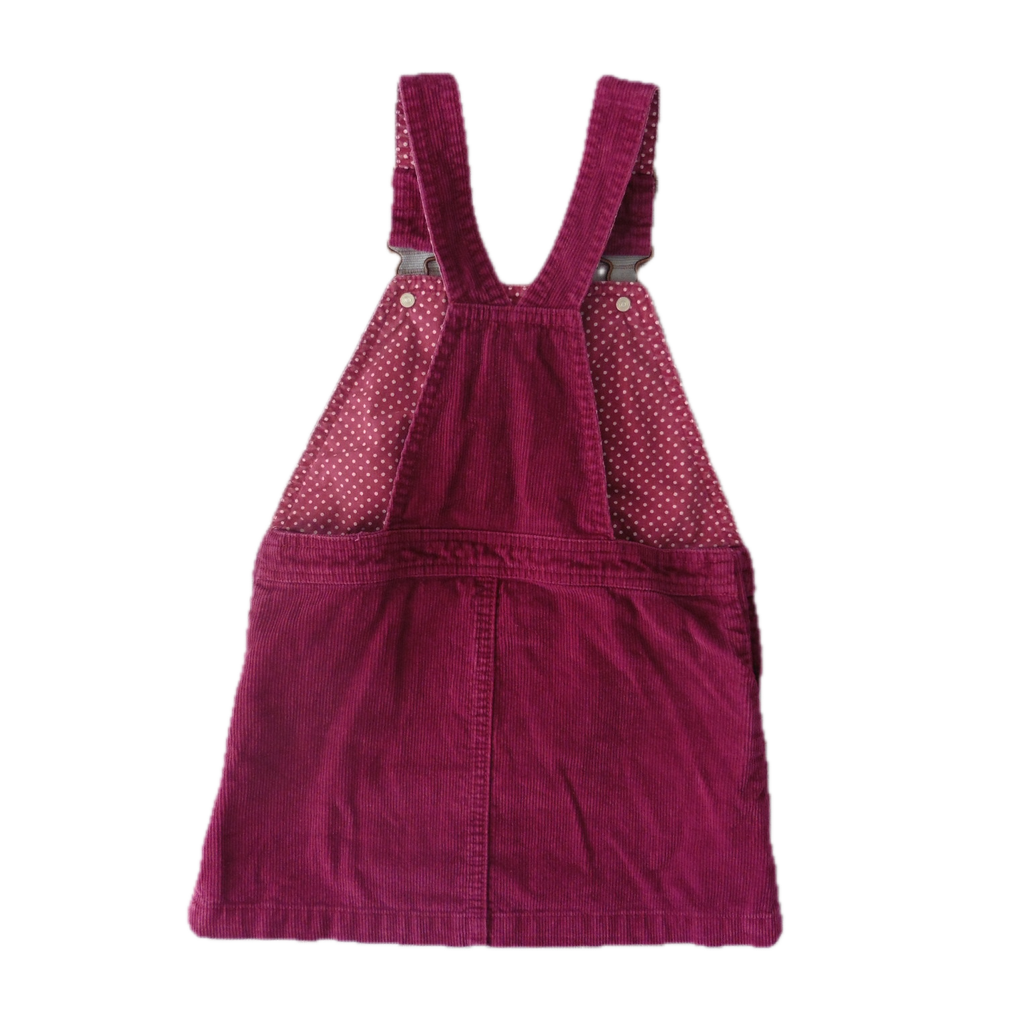 Preloved John Lewis Purple Pinafore Cord Dress 5y