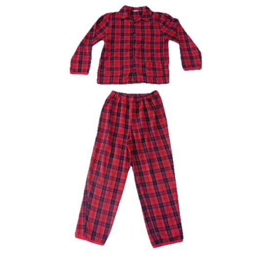 Preloved John Lewis Red Chequer Pyjamas 8y