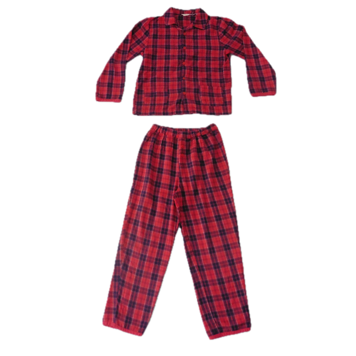 Preloved John Lewis Red Chequer Pyjamas 8y