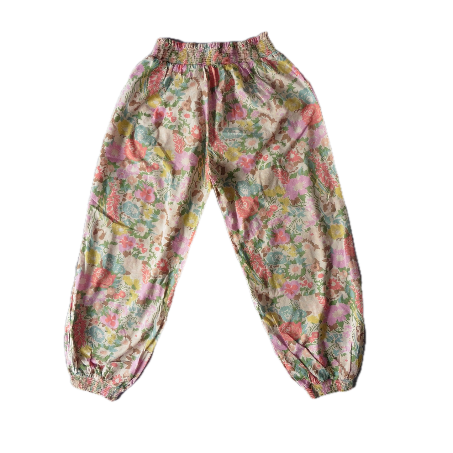 Preloved Boden Floral Cotton Trousers 11y