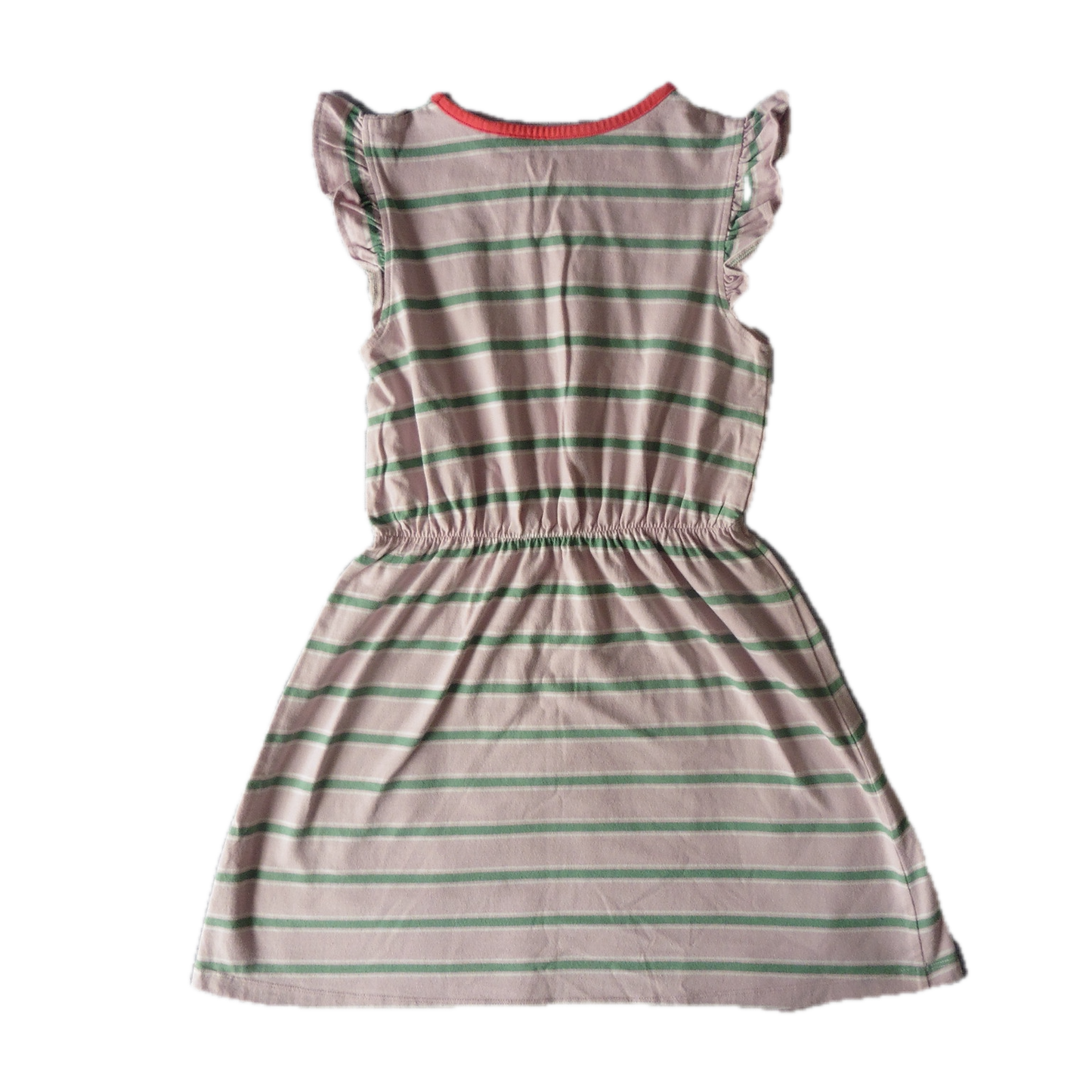 Preloved Boden Pink/Jade Stripe Sleeveless Dress 11-12y