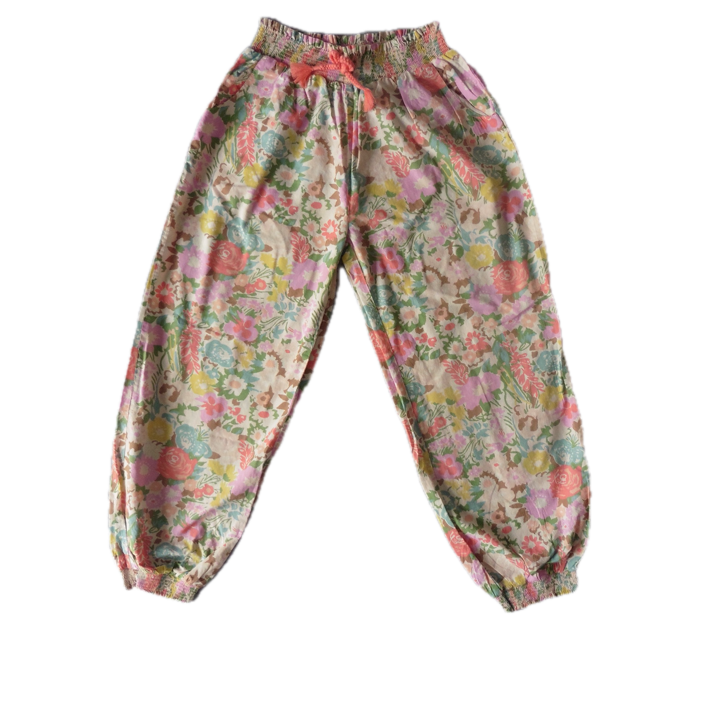 Preloved Boden Floral Cotton Trousers 11y