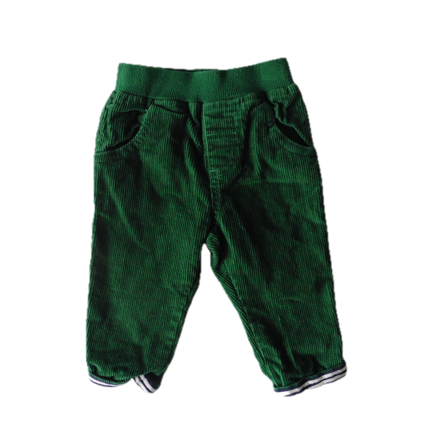 Preloved Jojo Maman Bebe Green Cord Trousers 3-6m