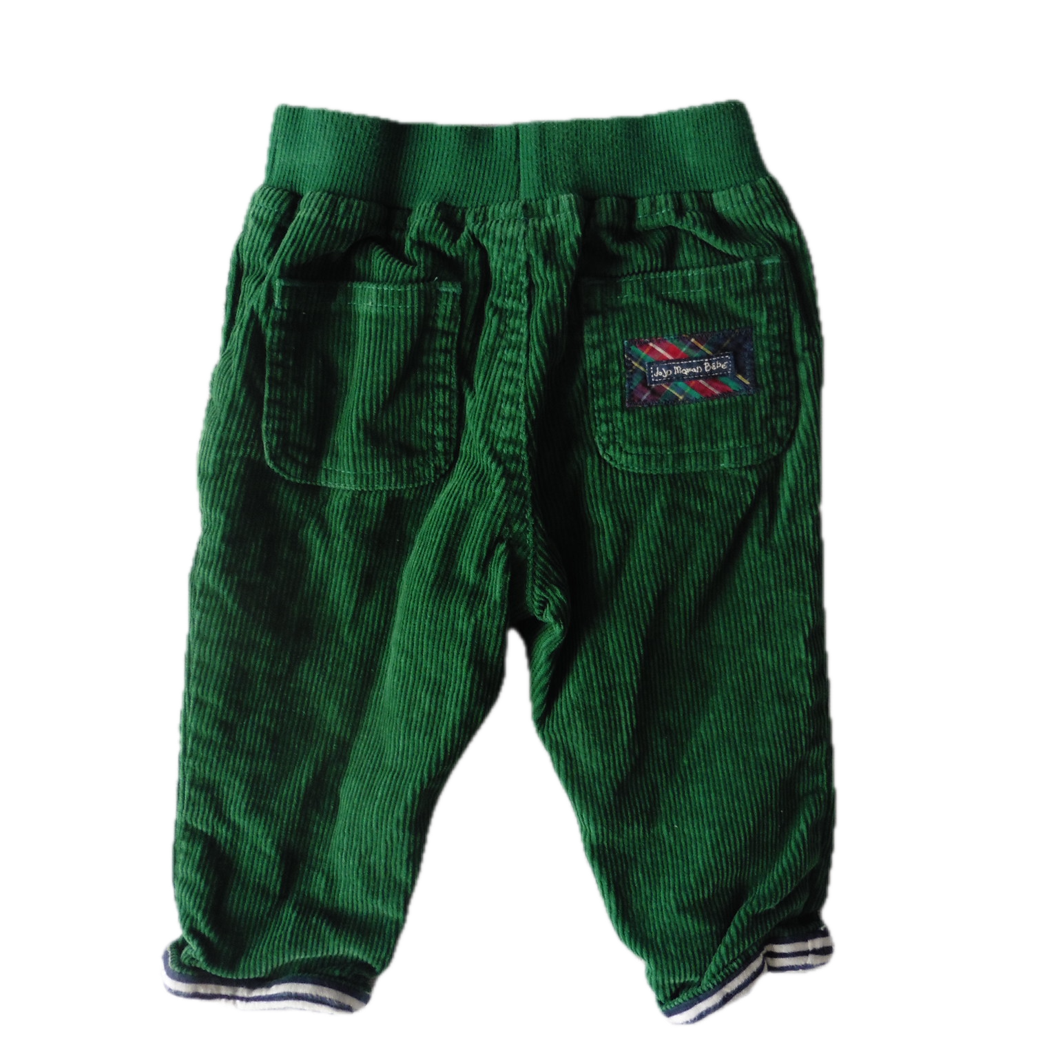 Preloved Jojo Maman Bebe Green Cord Trousers 3-6m