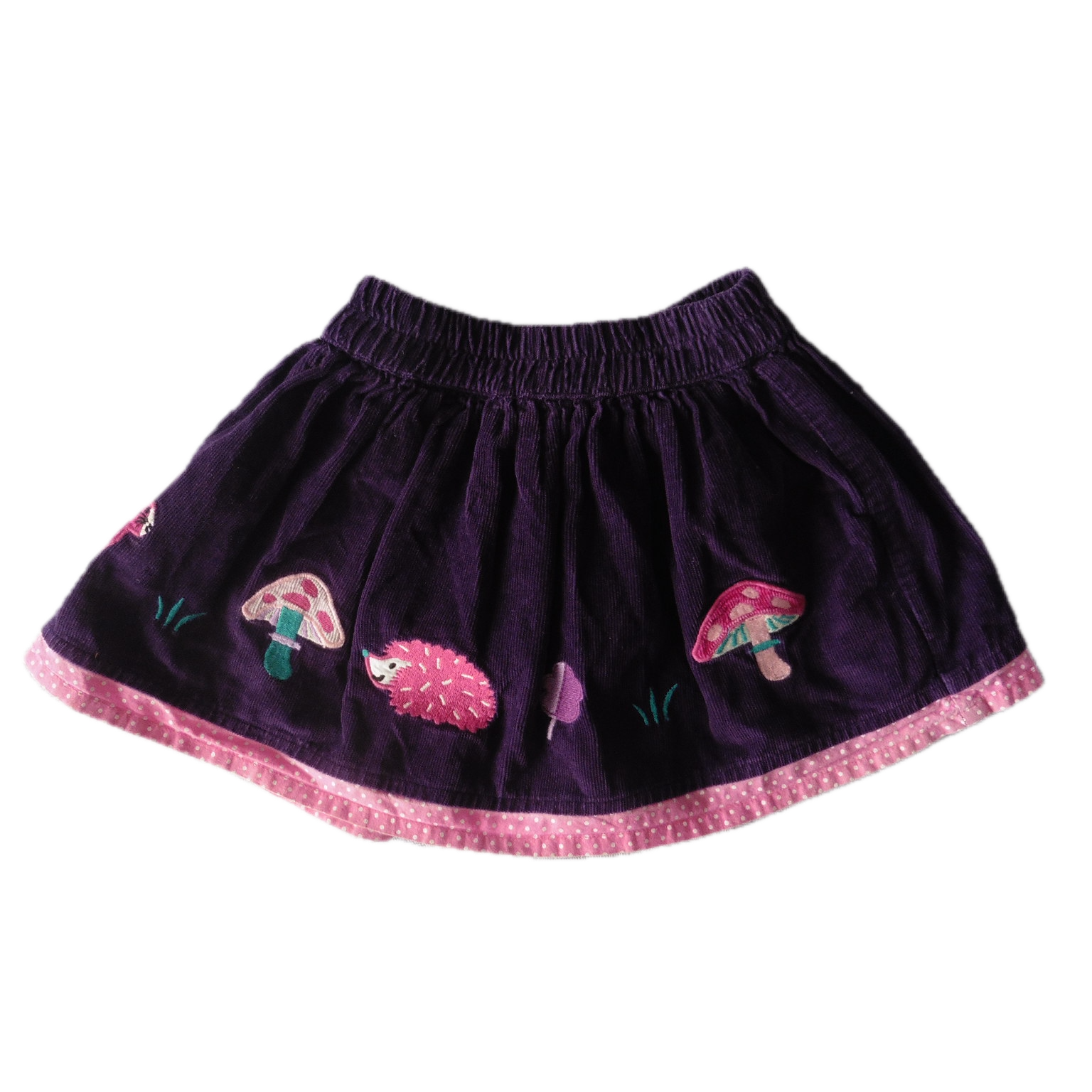 Preloved Jojo Maman Bebe Purple Cord Skirt 12-18m