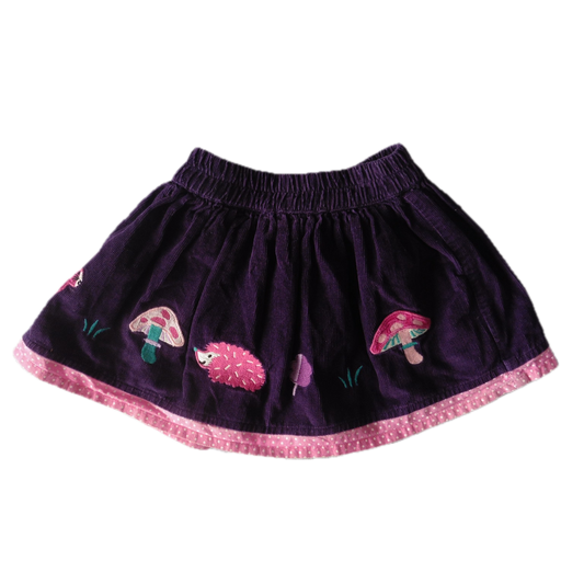 Preloved Jojo Maman Bebe Purple Cord Skirt 12-18m