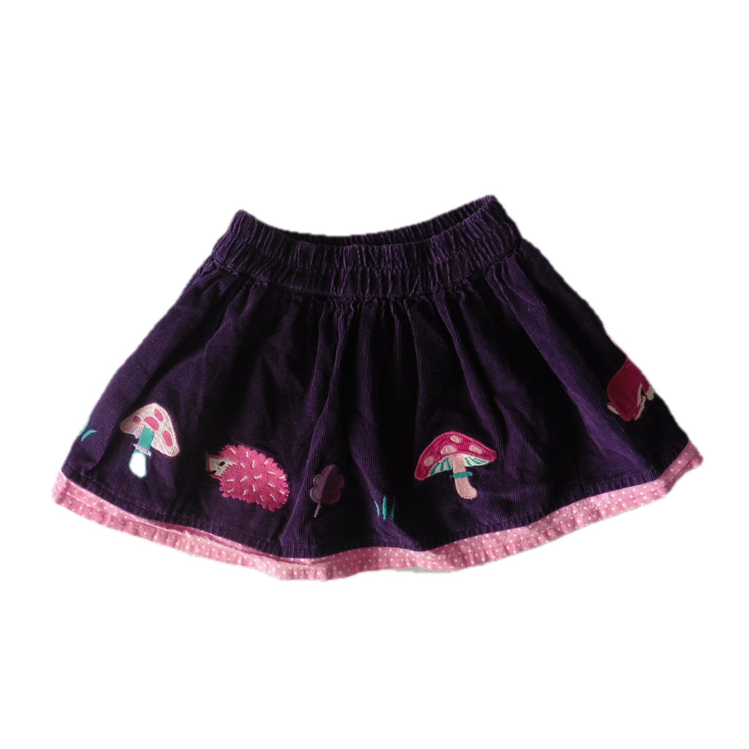 Preloved Jojo Maman Bebe Purple Cord Skirt 12-18m